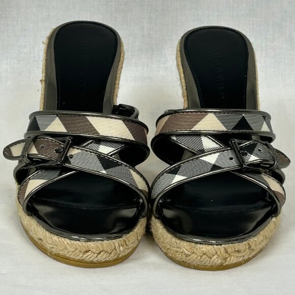Burberry Canvas Espadrille Heels - Picture 3 of 10